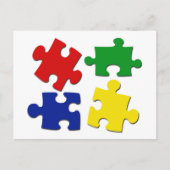 Puzzleteile Postkarte (Vorderseite)