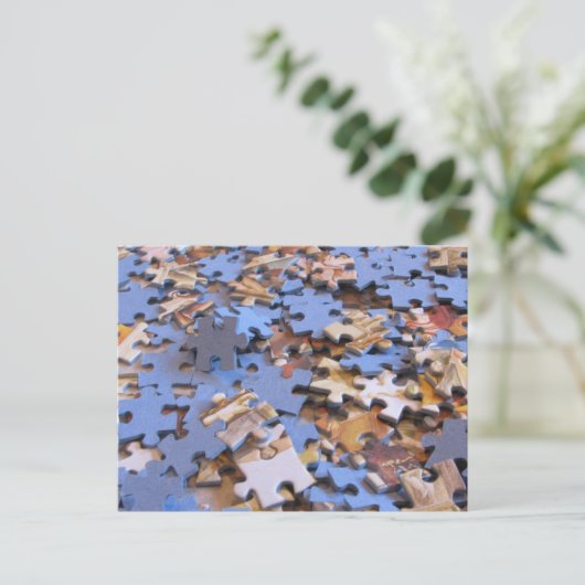 Puzzleteile Postkarte (Stehend Vorderseite)
