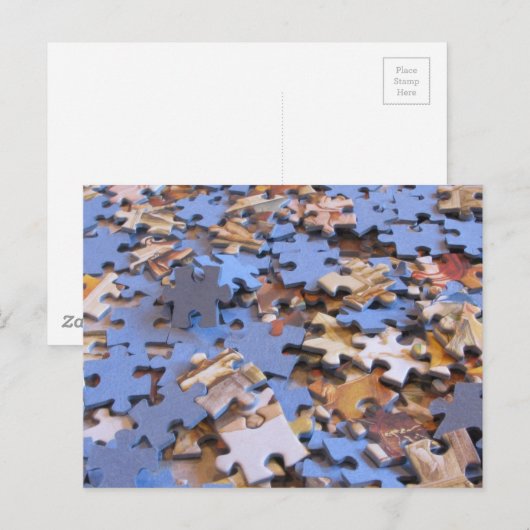 Puzzleteile Postkarte (Vorne/Hinten)