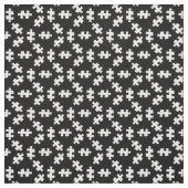 Puzzleteile Schwarz und Weiß Stoff (Muster)