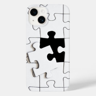 Puzzleteile spitzfindig schwarz-weiß Case-Mate iPhone 14 hülle