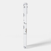 Puzzleteile spitzfindig schwarz-weiß Case-Mate iPhone hülle (Rückseite / Rechts)