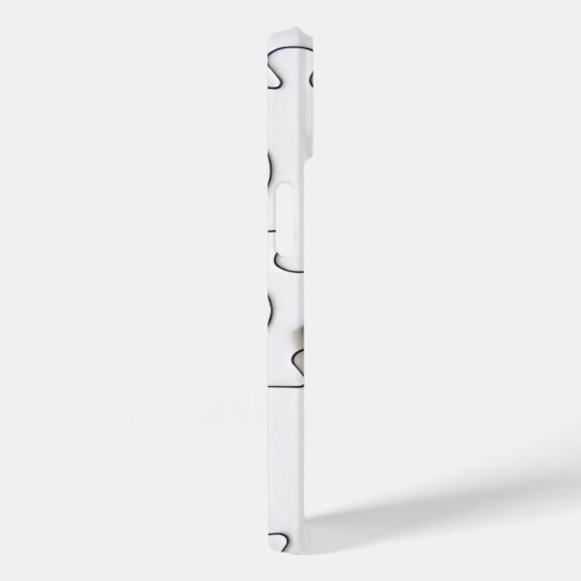 Puzzleteile spitzfindig schwarz-weiß Case-Mate iPhone hülle (Rückseite / Rechts)