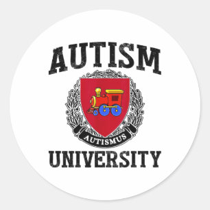 Puzzleteile unterstützen Shirt Autismus Autismus U Runder Aufkleber