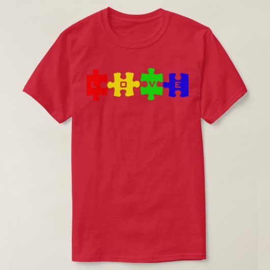 Puzzleteile zur Liebe der Autismus-Aufklärung 2 T-Shirt (Design vorne)