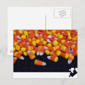 Puzzling Candy Corn Postcard Postkarte (Vorne/Hinten)
