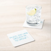 PUZZLING HAT MICH ZUM TRINKEN GEFAHREN RECHTECKIGER PAPPUNTERSETZER (Vor Ort)