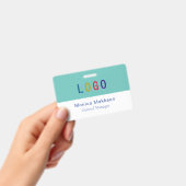 PVC-Abzeichen aus Kunststoff mit Clip-Logo Ausweis (Handheld)