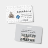 PVC-Abzeichen mit Fassungsvermögen - Employee.Even Ausweis (Vorder- & Rückseite)