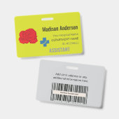 PVC-Office-Abzeichen - Horizontal.Business.Meeting Ausweis (Vorder- & Rückseite)