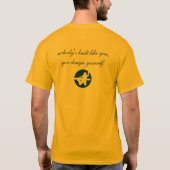 PVD errichtete Gold T-Shirt (Rückseite)
