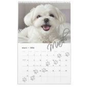 PW druckt 12 Monate Fotos für Haustiere Kalender (Mär 2026)