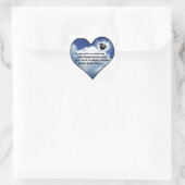 PW Print Memorial Gedicht Quadratischer Aufkleber (Tasche)