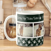 Pw Print Pattern Forest Green 4 Hund Foto Kaffeetasse
