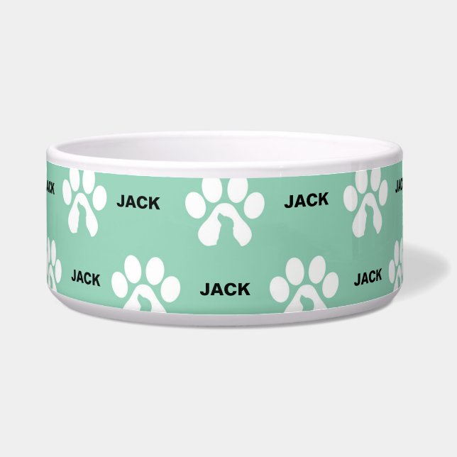 Pw Print Personalisiert Dog Napf (Vorderseite)
