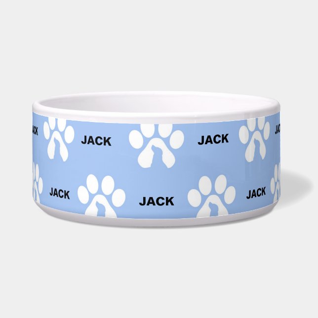 Pw Print Personalisiert Dog Napf (Vorderseite)