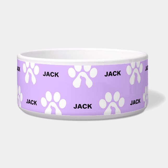 Pw Print Personalisiert Dog Napf (Vorderseite)