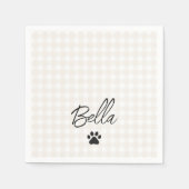 PW Print Pet NAME Animal Lover Chic Spaß Serviette (Vorderseite)