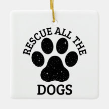 PW Print RESCUE ALL THE HUNGS Hund Liebhaber