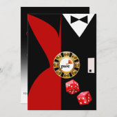 PwC Casino Royale Vegas Swank Dinner Dance Einladung (Vorne/Hinten)
