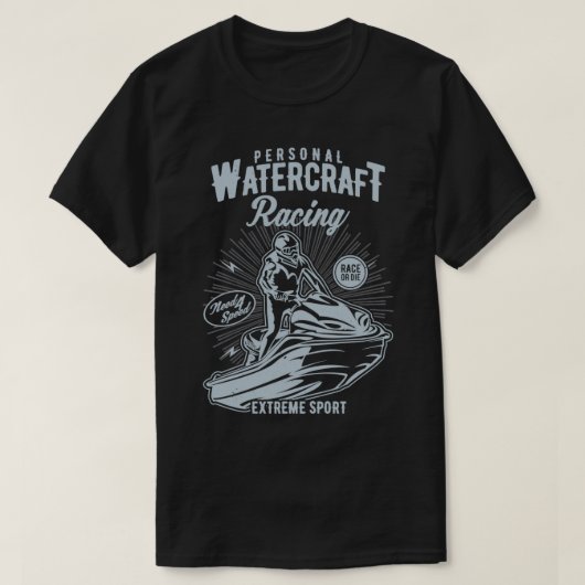PWC Jet Ski Watercraft Racing T-Shirt (Design vorne)