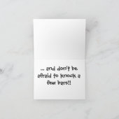 PWD Agility Jump Geburtstagskarte Karte (Innenseite)