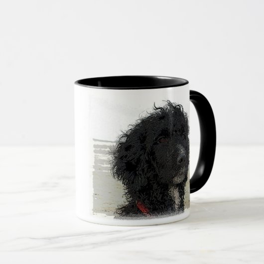 PWD auf dem Strand Tasse (VorderseiteRechts)