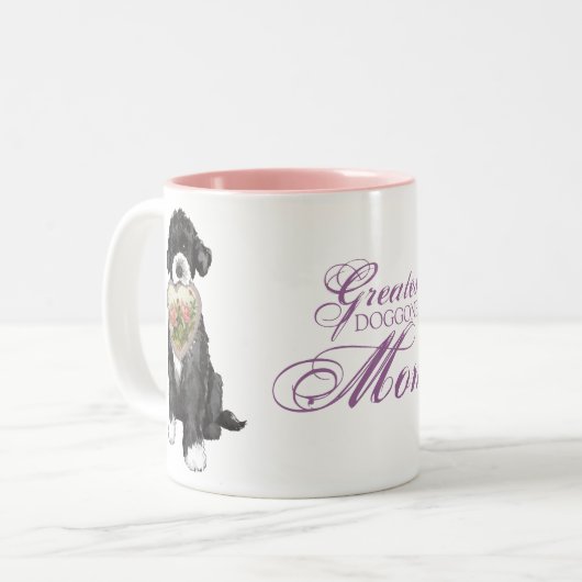 PWD Herzerkrankung Mama Zweifarbige Tasse (Vorderseite Links)