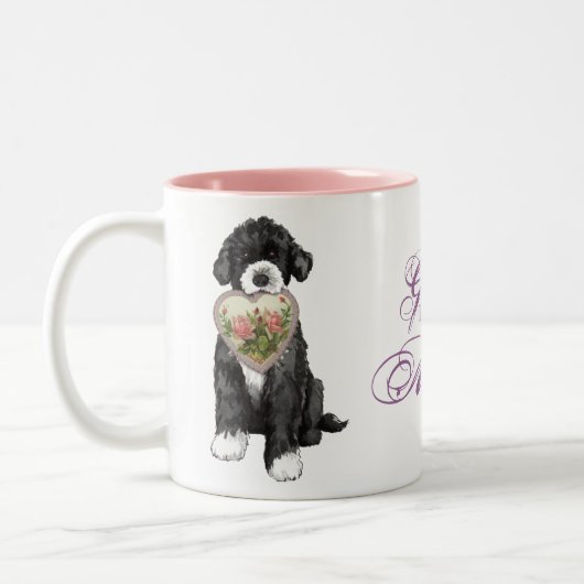 PWD Herzerkrankung Mama Zweifarbige Tasse (Links)