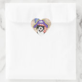 PWD Pirate Herz-Aufkleber (Tasche)