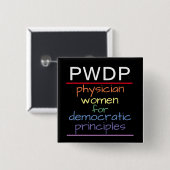 PWDP Regenbogen Button (Vorne & Hinten)