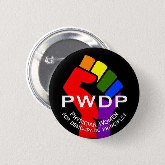 PWDP-Regenbogenfalte Button (Vorne & Hinten)
