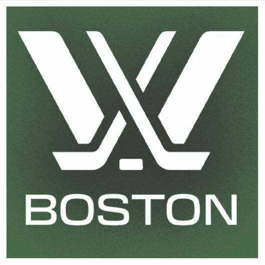 PWHL Boston Hockey-Logo Aufkleber (Vorderseite)