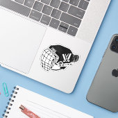 PWHL Women's Hockey Helmet Aufkleber (Laptop mit iPhone)