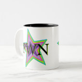 PWN-Star-Tasse Zweifarbige Tasse (Vorderseite Links)