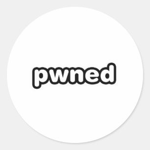 pwned - Gamerspiel besaß Videospiele Runder Aufkleber