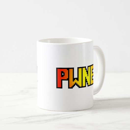 PWNED KAFFEETASSE (VorderseiteRechts)