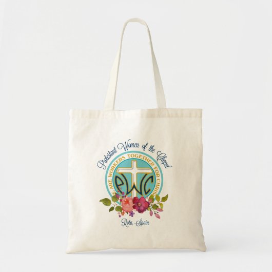 PWOC Blumenlogo-Tasche Tragetasche (Vorne)
