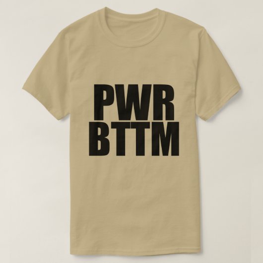 PWR BTTM T - Shirt (Design vorne)