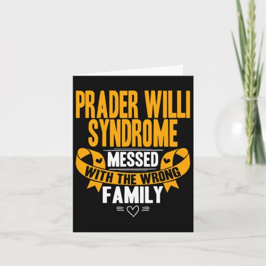 Pws Awareness - Prader Willi Syndrom Karte (Vorderseite)