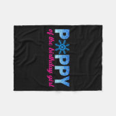 Py of the Birthday Girl Snowflakes Themed Matchin Fleecedecke (Vorderseite (Horizontal))