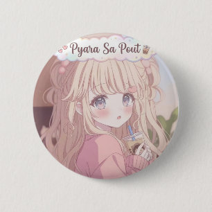 Pyara Sa Pout - Süßes Kawaii Anime Mädchen mit Bob Button
