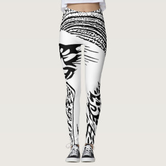 Pychedelischer Adlerabstrakte Kunst Leggings
