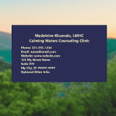 Pychotherapeut oder Counselor Psychologist Mountai Visitenkarte