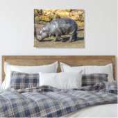 Pygmäen-Hippo im Zungenausdruck Leinwanddruck (Insitu (Schlafzimmer))