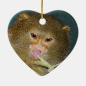 Pygmäenmarmoset-Weihnachtsverzierung Keramik Ornament (Hinten)