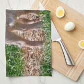 Pygmäenziege scherzt Geschirrtuch (Viertel Falte)