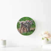 Pygmy Goat Kids Clock Runde Wanduhr (Zuhause)