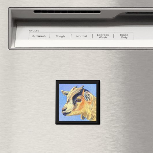Pygmy Goat Magnet - "Sunny Goat" (In Situ (Geschirrspüler))