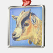 Pygmy Goat Ornament Aus Metall (Links)